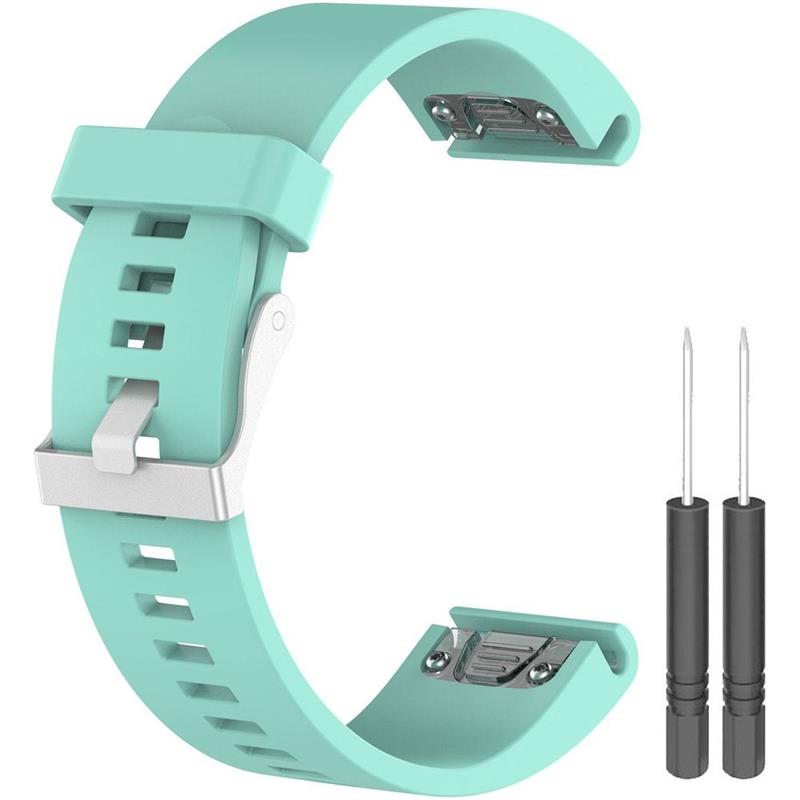 Sportbandje voor Garmin Fenix 3 Fenix 3HR Silicone Watchband Mint 