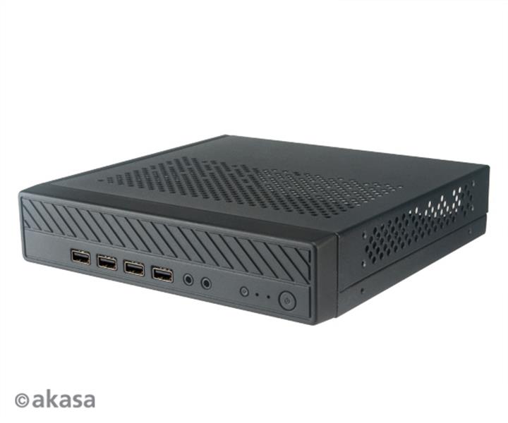 Akasa Cypher MX Sub 2L Thin Mini ITX Chassis with 4 USB 2 0 ports VESA mountable 