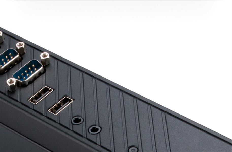 Akasa Cypher SPX Sub 2L Thin Mini ITX Chassis with 4 COM port openings 2 x USB 2 0 ports VESA mountable