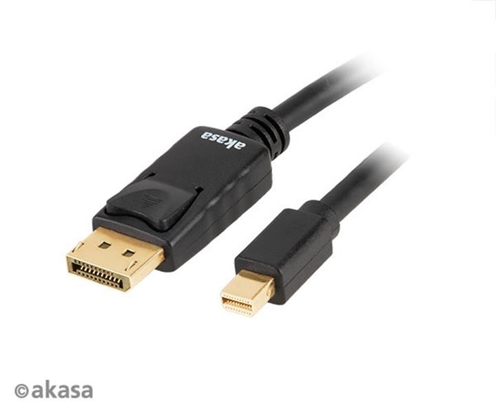 Akasa 8K@60Hz Mini DisplayPort to DisplayPort adapter cable 2m v1 4 *MDPM *DPM