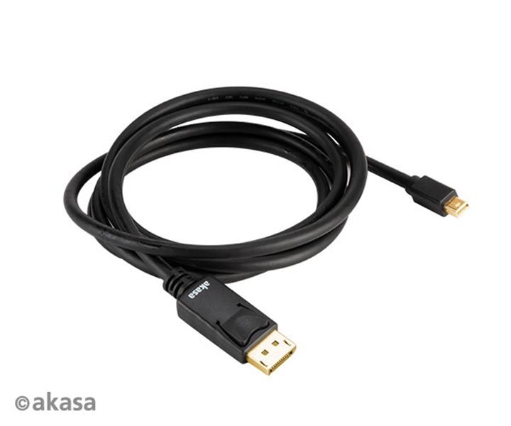 Akasa 8K@60Hz Mini DisplayPort to DisplayPort adapter cable 2m v1 4 *MDPM *DPM