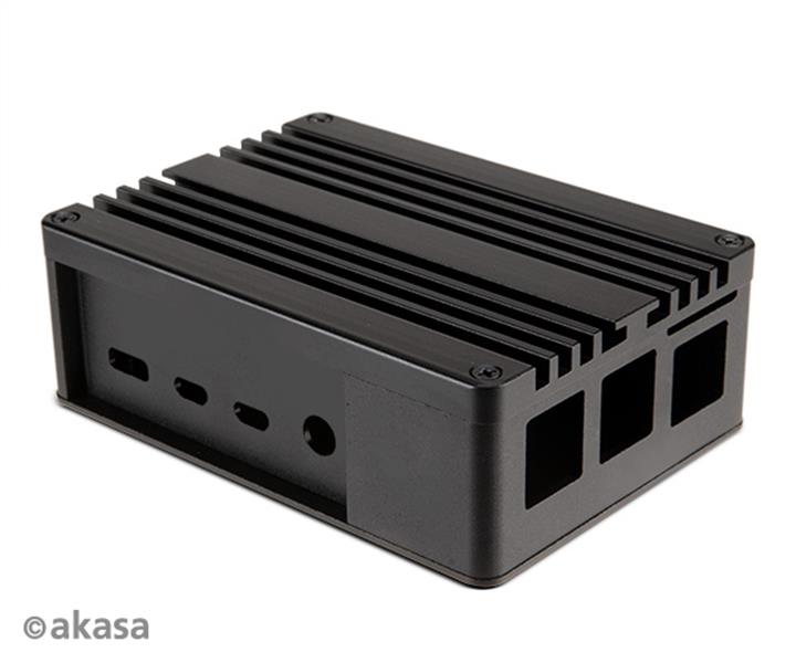 Akasa Gem Pro Pi-4 Extended Aluminium case with Thermal Modules for Raspberry Pi 4 Model B Full I O opening support 