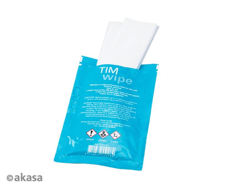 Akasa TIM Wipes 10 wipes thermal paste cleaning wipes - citrus based cleaning fluid
