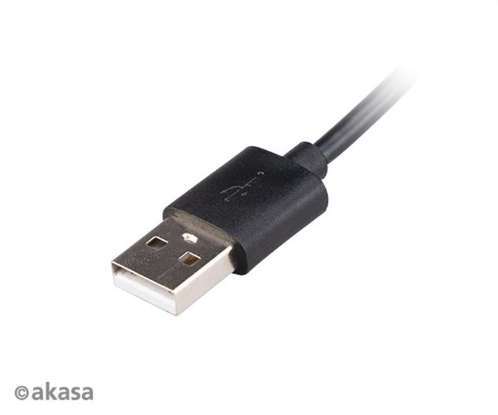 Akasa USB 2 0 Type-A to Type-C Powering Cable with Switch 1 5M for Raspberry Pi 4 *USBAM *USBCM