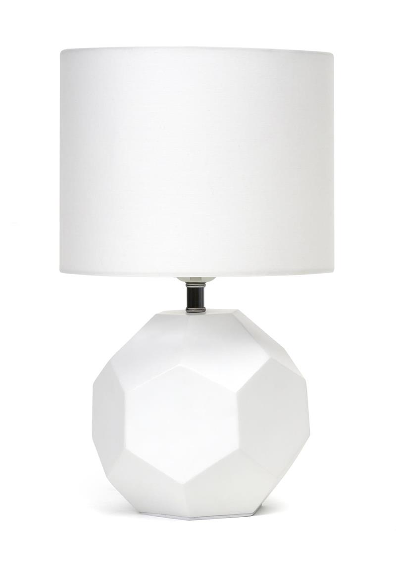 Platinet Table Lamp E27 25W Ceramic Cubic Base 1 5 M Kabel Wit