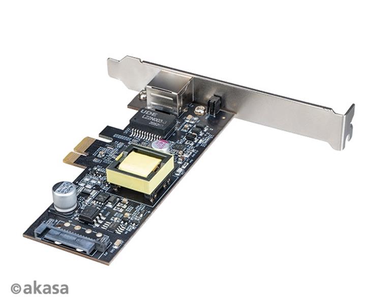 Akasa 2 5G PCIe Network Card with PoE up to 25 5W