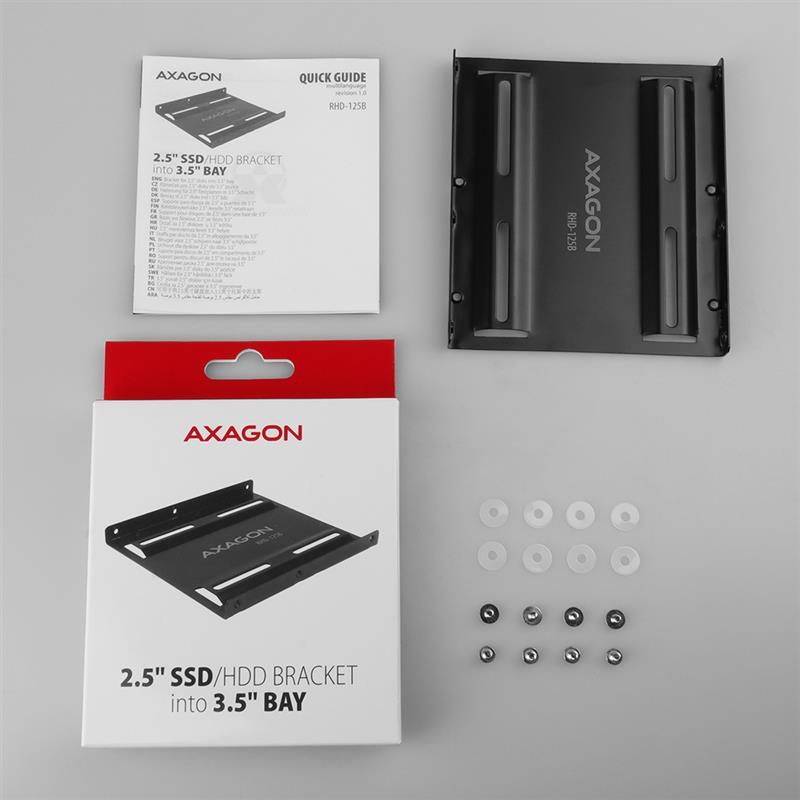 AXAGON Reduction for 1x 2 5 HDD into 3 5 position black