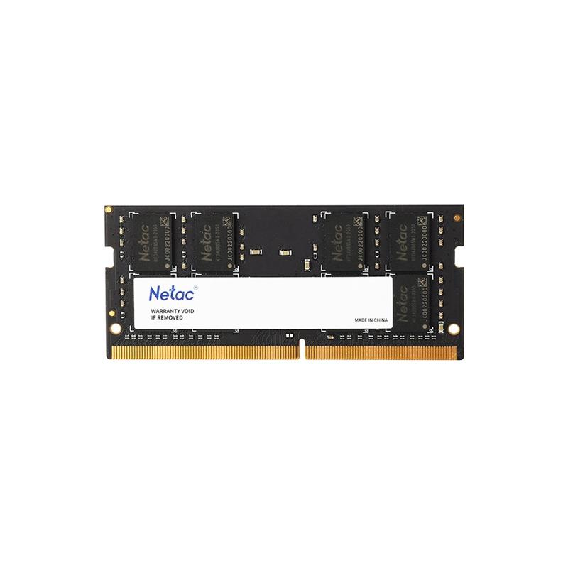 Netac Basic SO DDR4-2666 8G C19 SODIMM 260-Pin DDR4 NB DDR4-2666 PC4-21300 8G x 1 19-19-19-43 1 2V JEDEC Single Channel