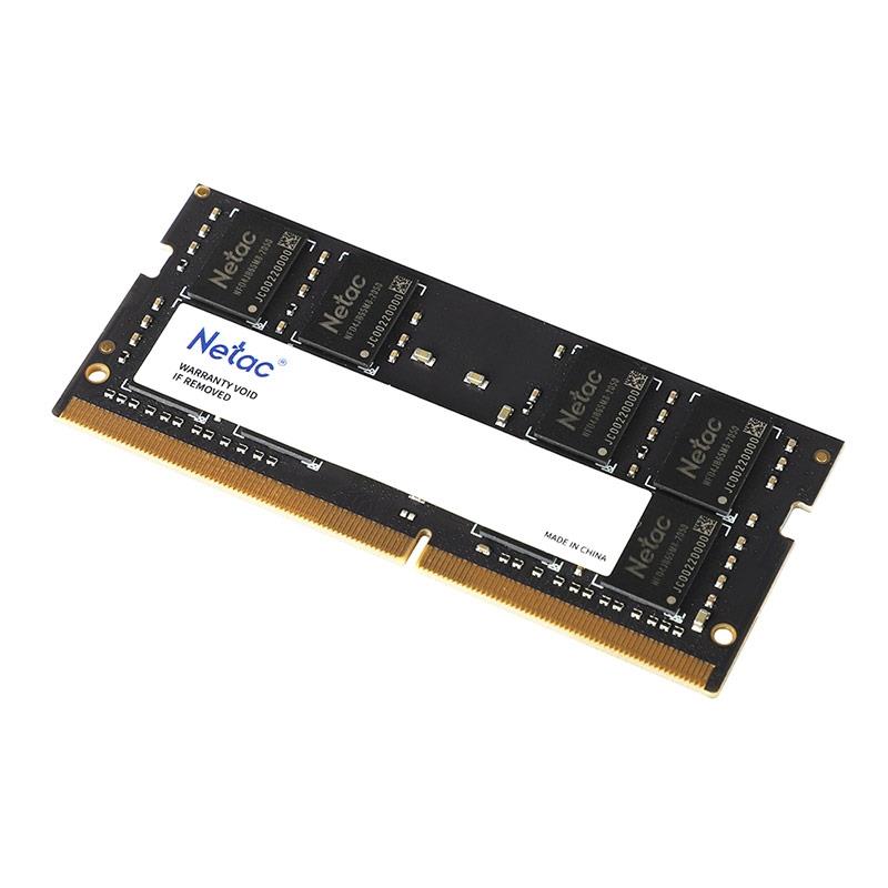 Netac Basic SO DDR4-2666 8G C19 SODIMM 260-Pin DDR4 NB DDR4-2666 PC4-21300 8G x 1 19-19-19-43 1 2V JEDEC Single Channel