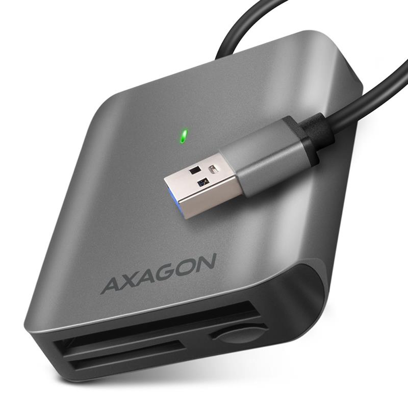 AXAGON External card reader USB-A 3 2 Gen 1 3-slot lun SD microSD CF UHS-II