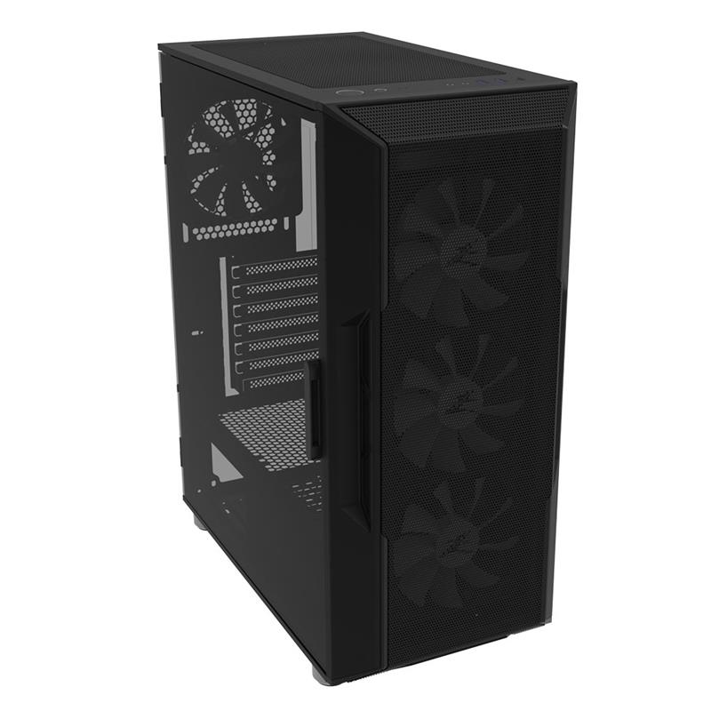 Zalman I3 Neo ATX Mid Tower PC Case Mesh front for efficient cooling Pre-installed fan 3 Midi Tower Zwart