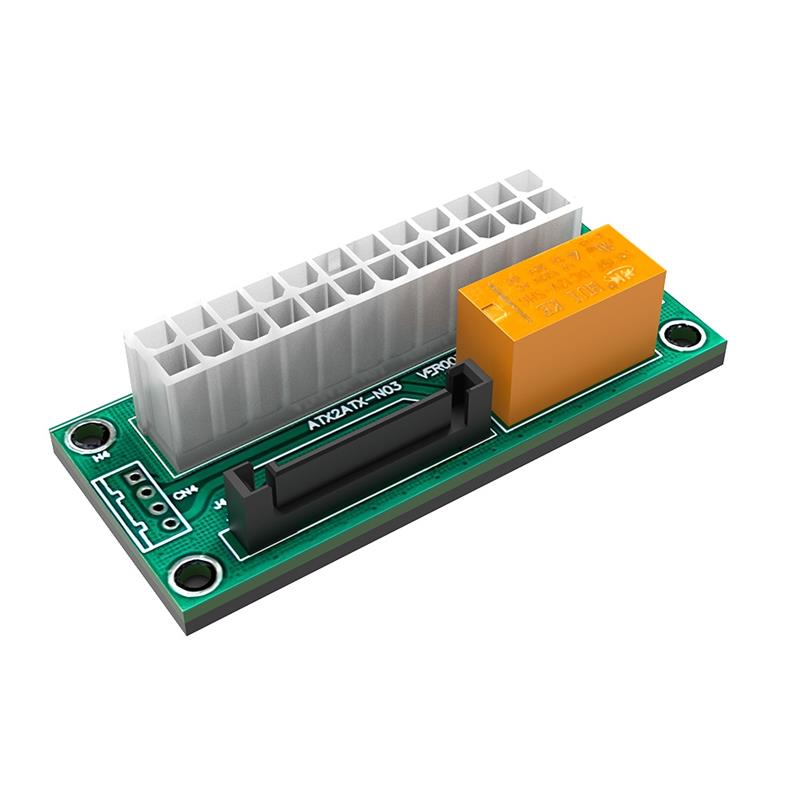 Akasa 2 Sets Synchronous PSU Adapter Board ATX 24-pin to SATA