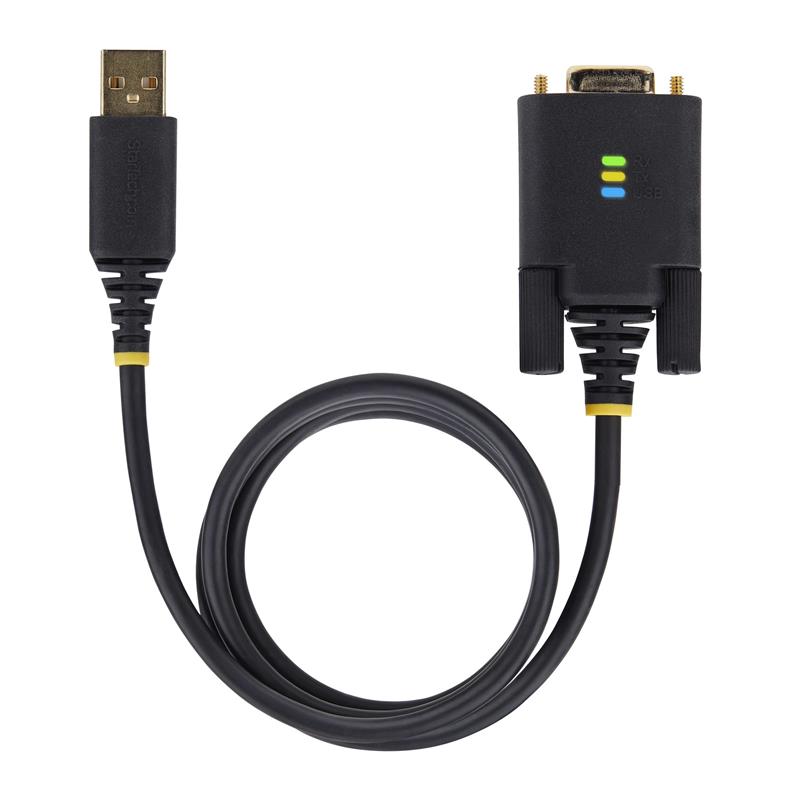 StarTech.com 1P10FFCN-USB-SERIAL seriële kabel Zwart 3 m USB Type-A DB-9