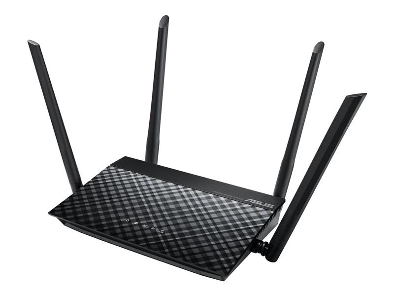 ASUS RT-N19 N600 draadloze router Single-band (2.4 GHz) Fast Ethernet Zwart