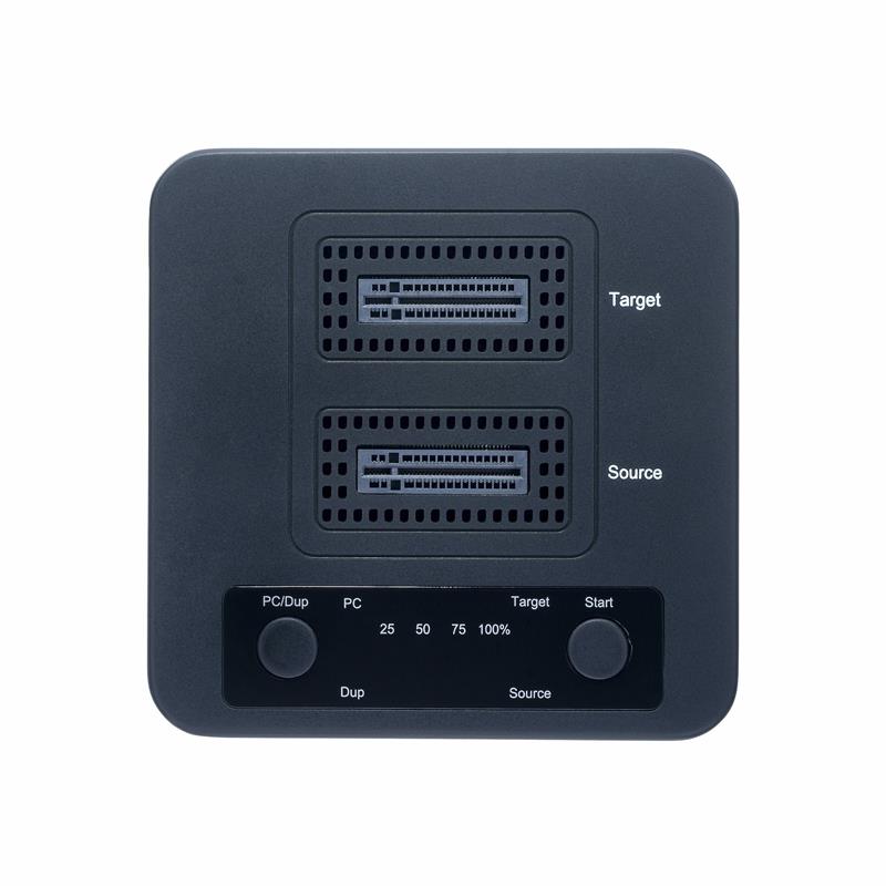 StarTech.com M2-HDD-DUPLICATOR-N1 media- en dataduplicator HDD/SSD-duplicator 1 kopieën Zwart