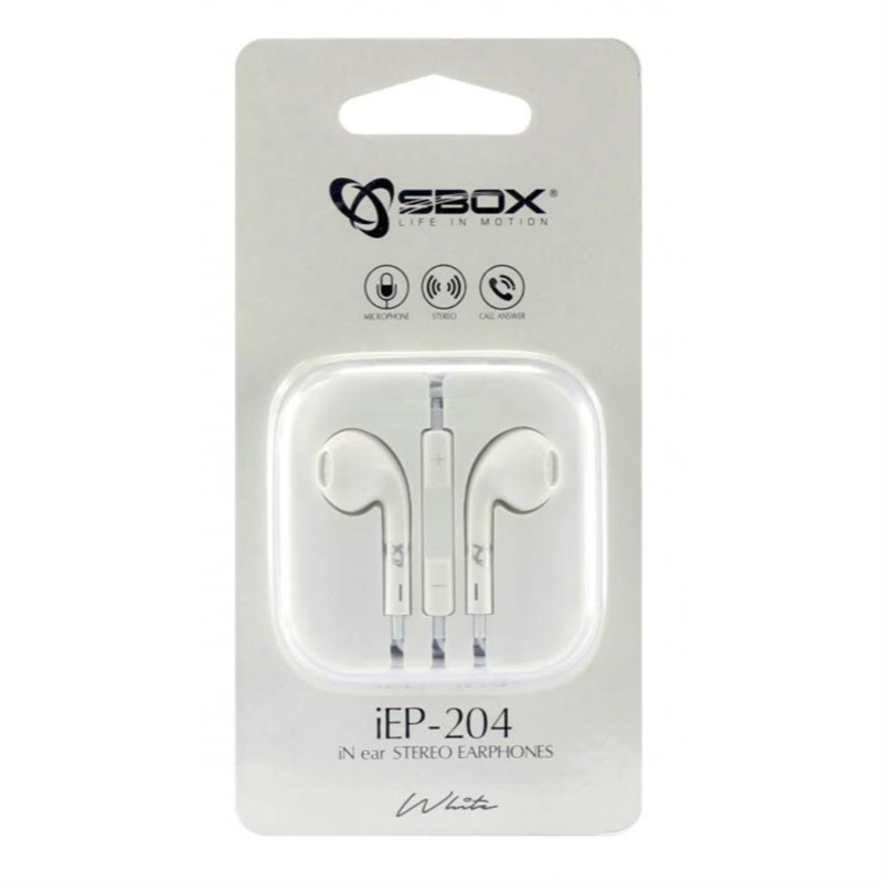 Sbox Oordopjes IEP-204 White