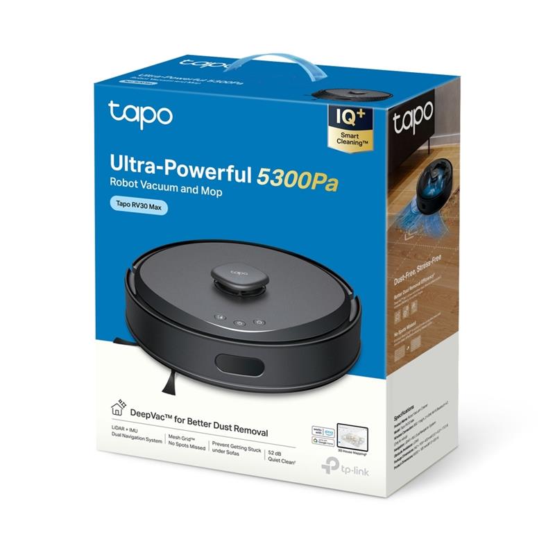 TP-Link Tapo RV30 Max 0,4 l Zakloos Zwart