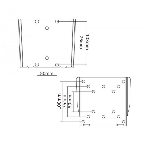 Neomounts tv/monitor wandsteun