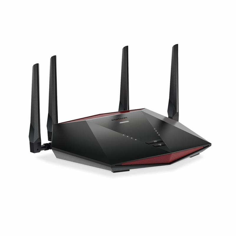 Netgear XR1000 Nighthawk WiFi 6 Gaming Router draadloze router Dual-band (2.4 GHz / 5 GHz) Gigabit Ethernet Zwart