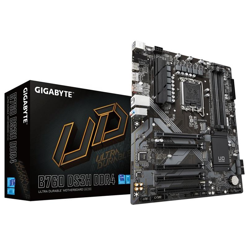 Gigabyte B760 DS3H DDR4 moederbord Intel B760 Express LGA 1700 ATX