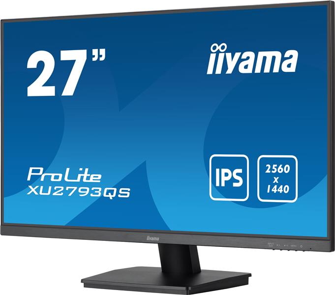 iiyama ProLite XU2793QS-B6 computer monitor 54,6 cm (21.5"") 2560 x 1440 Pixels Full HD LED Zwart