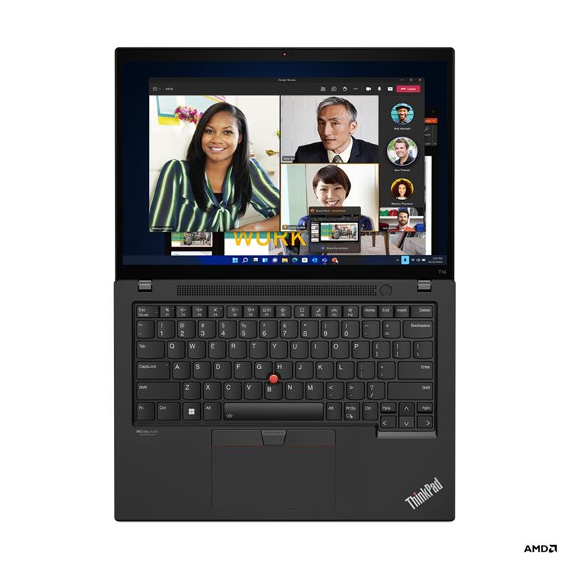 Lenovo ThinkPad T14 6850U Notebook 35,6 cm (14"") WUXGA AMD Ryzen™ 7 PRO 16 GB LPDDR5-SDRAM 512 GB SSD Wi-Fi 6E (802.11ax) Windows 11 Pro Zwart