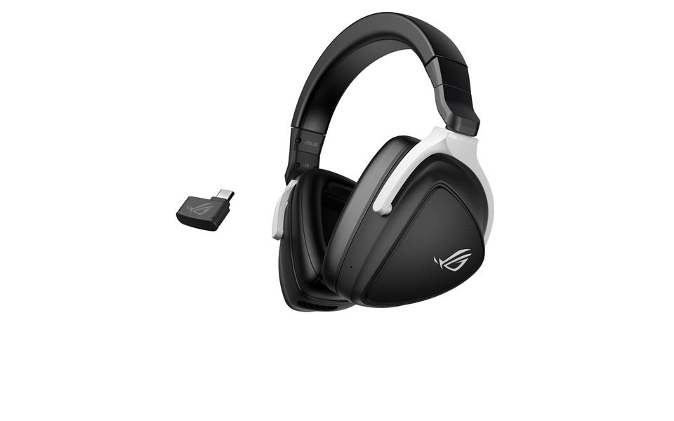 ASUS ROG Delta S Wireless Hoofdtelefoons Draadloos Hoofdband Gamen Bluetooth Zwart