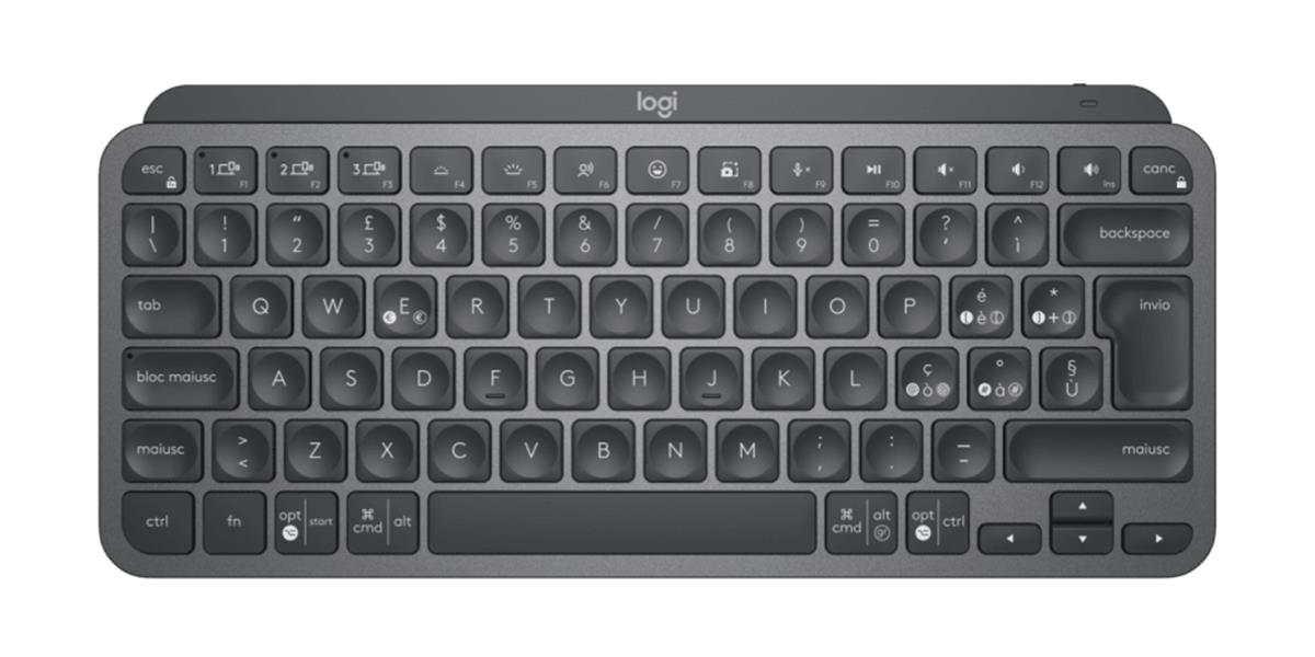 Logitech MX Keys Mini Combo for Business toetsenbord RF-draadloos + Bluetooth QWERTY Italiaans Inclusief muis Grafiet