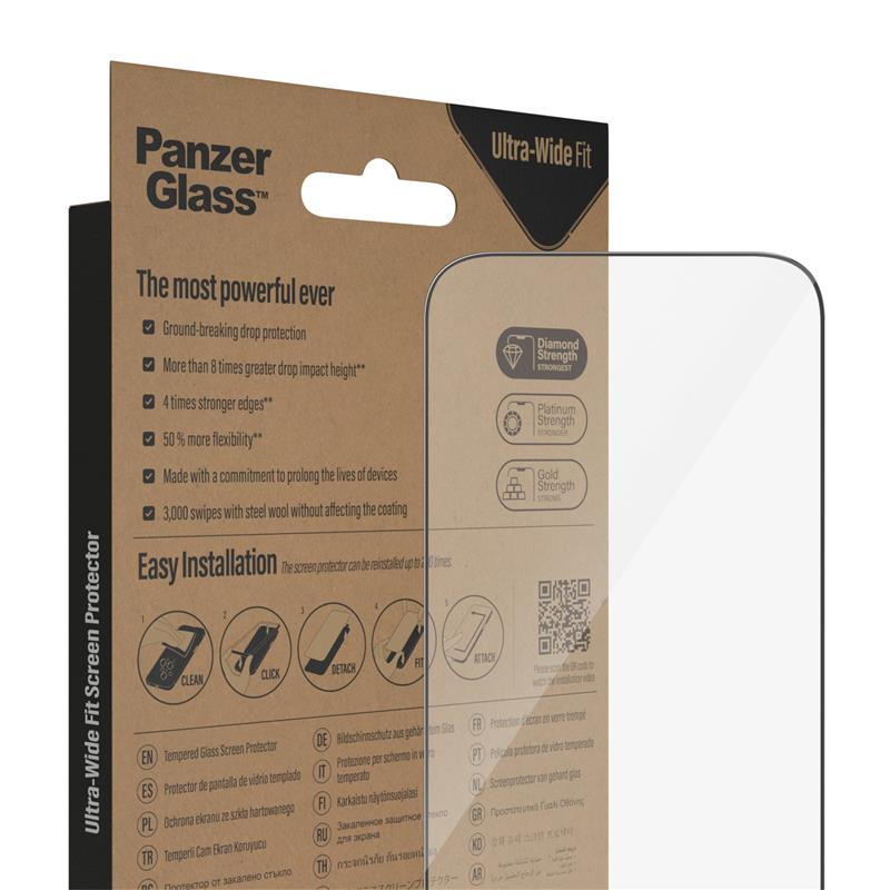 PanzerGlass Ultra-Wide Fit Apple iPhone Doorzichtige schermbeschermer 1 stuk(s)