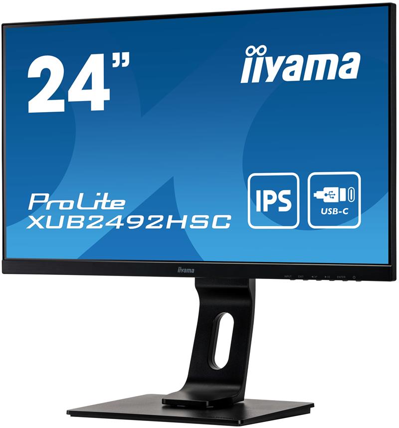iiyama ProLite XUB2492HSC-B1 computer monitor 60,5 cm (23.8"") 1920 x 1080 Pixels Full HD LCD Zwart