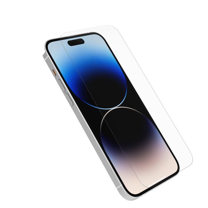 OtterBox Alpha Glass-screenprotector voor iPhone 14 Pro Max , gehard glas, x3 krasbescherming, overleeft vallen tot 3ft, antimicrobiële bescherming, G