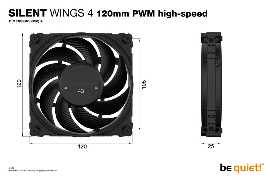 be quiet! SILENT WINGS 4 120mm PWM high-speed