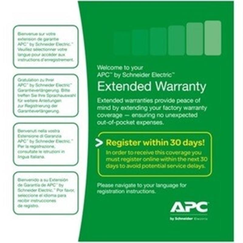 APC WEXTWAR1YR-SP-04 garantie- en supportuitbreiding