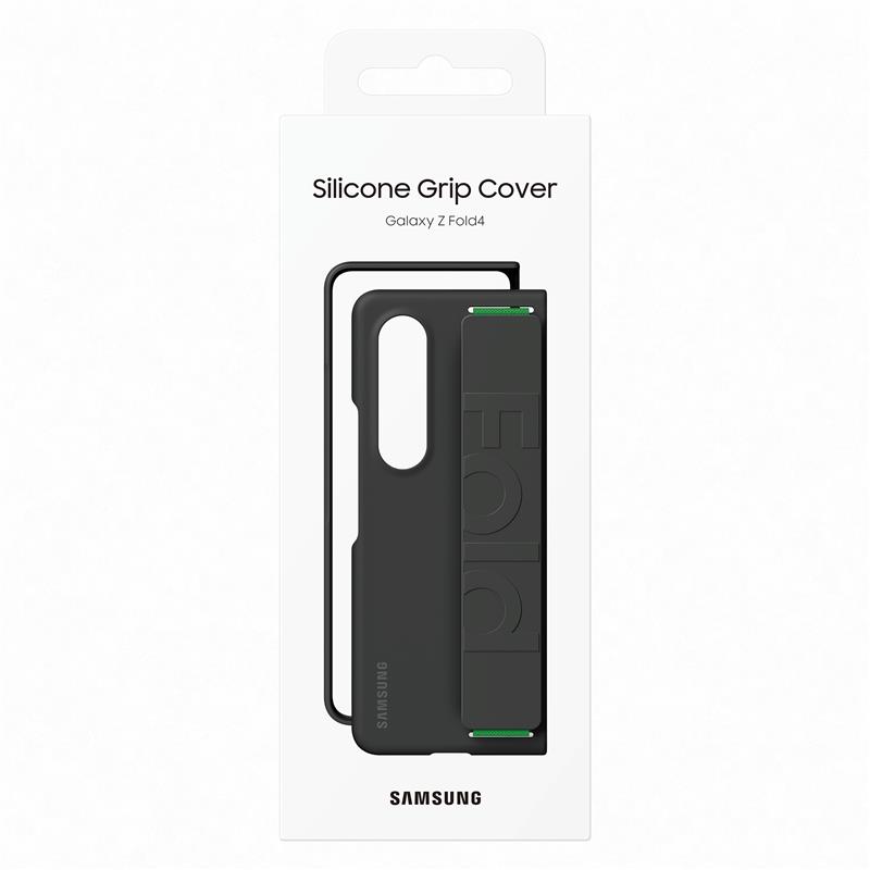  Samsung Silicone Cover with Strap Galaxy Z Fold4 Black