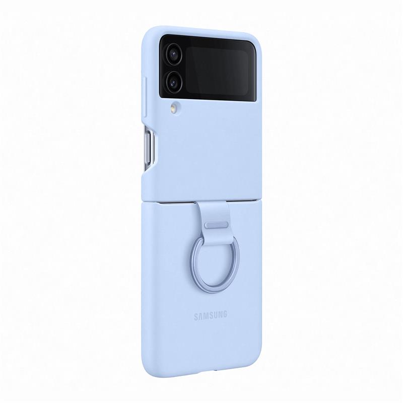  Samsung Silicone Cover with Ring Galaxy Z Flip4 Arctic Blue