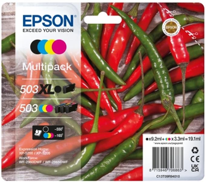 EPSON Multipack 4colours 503 XL Black