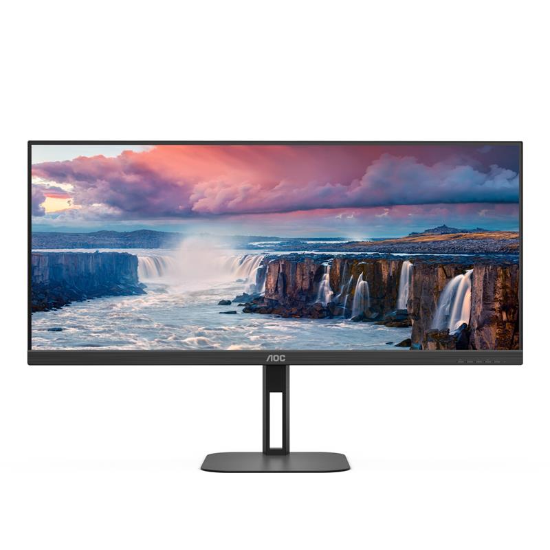 AOC V5 U34V5C/BK computer monitor 86,4 cm (34"") 3440 x 1440 Pixels UltraWide Quad HD LCD Zwart