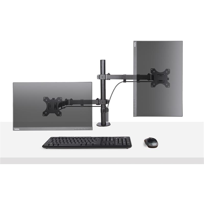 StarTech.com Monitor Arm met VESA Laptopbeugel, Bureausteun voor Enkel Scherm (Max 32""/8kg) en Laptop (Max 4.5kg), Verstelbare Laptop Arm & Monitorbe