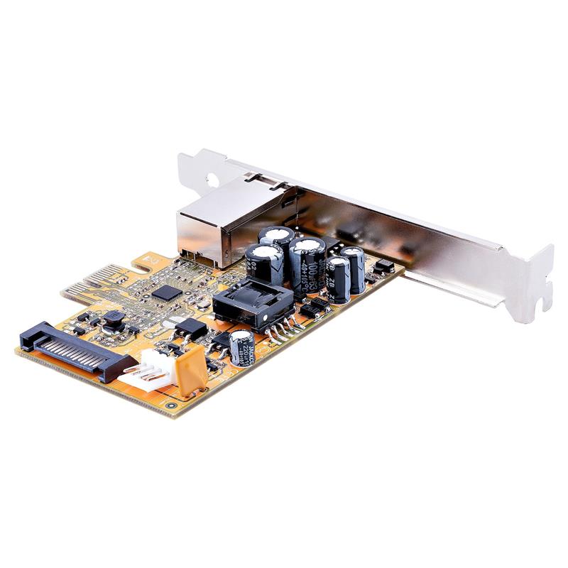 StarTech.com 1 Port 2.5Gbps PoE Netwerk Kaart, PCIe Ethernet Kaart met RJ45, 30W 802.3at PoE NIC voor Desktops/Servers, Low Profile Netwerk PoE LAN Ad