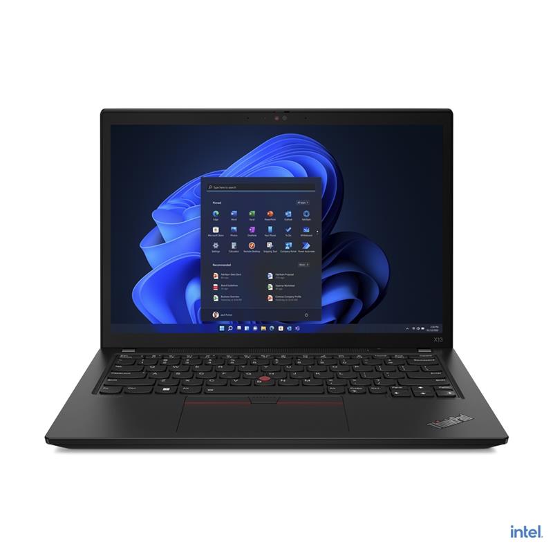 Lenovo ThinkPad X13 i5-1240P Notebook 33,8 cm (13.3"") WUXGA Intel® Core™ i5 16 GB LPDDR5-SDRAM 512 GB SSD Wi-Fi 6E (802.11ax) Windows 11 Pro Zwart