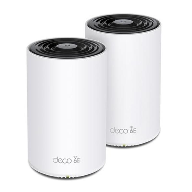TP-Link Deco XE75 Pro (2-pack) Tri-band (2,4 GHz / 5 GHz / 6 GHz) Wi-Fi 6E (802.11ax) Wit 3 Intern