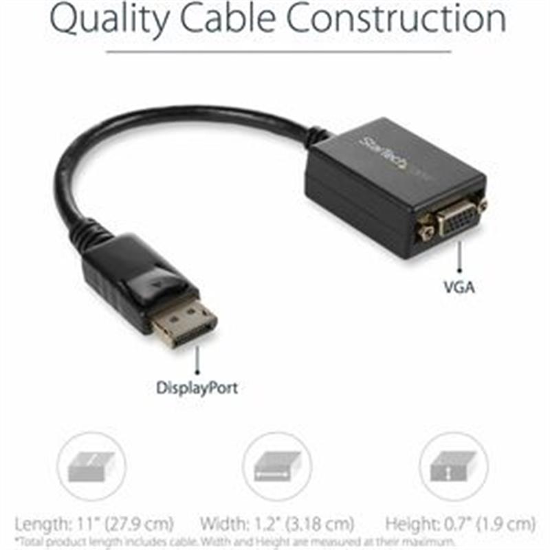 StarTech.com DisplayPort naar VGA Video Adapter Converter