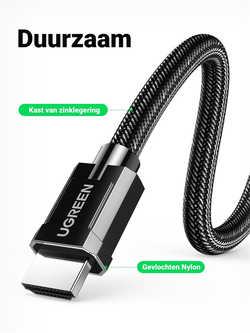 Ugreen 70320 HDMI 2.1 Male To Male Cable 1.5m