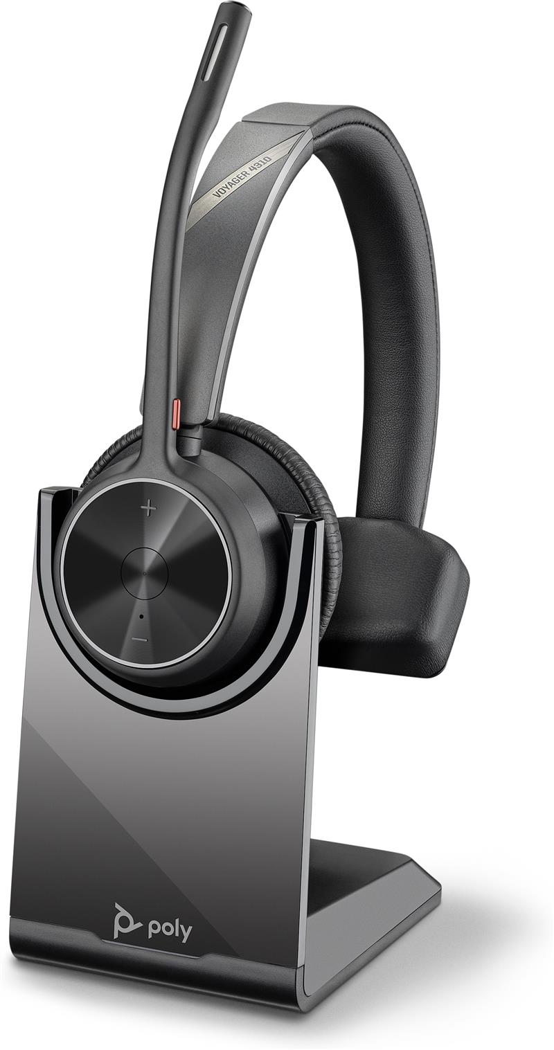 HP Poly Voyager 4310 Headset Draadloos Hoofdband Kantoor/callcenter USB Type-C Bluetooth Zwart