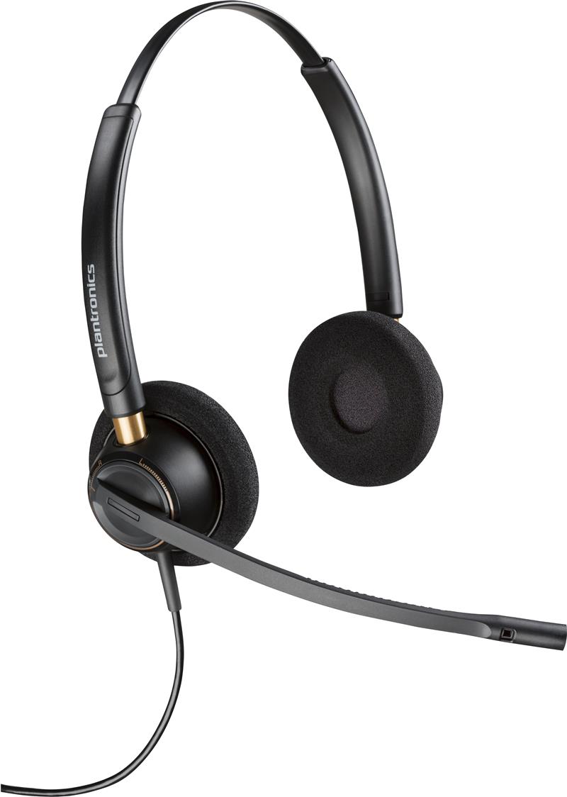HP Poly EncorePro 520D Headset Bedraad Hoofdband Oproepen/muziek Zwart