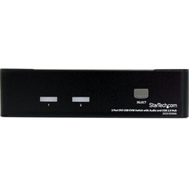 StarTech.com 2-poort DVI USB KVM-switch met Audio en USB 2.0-hub