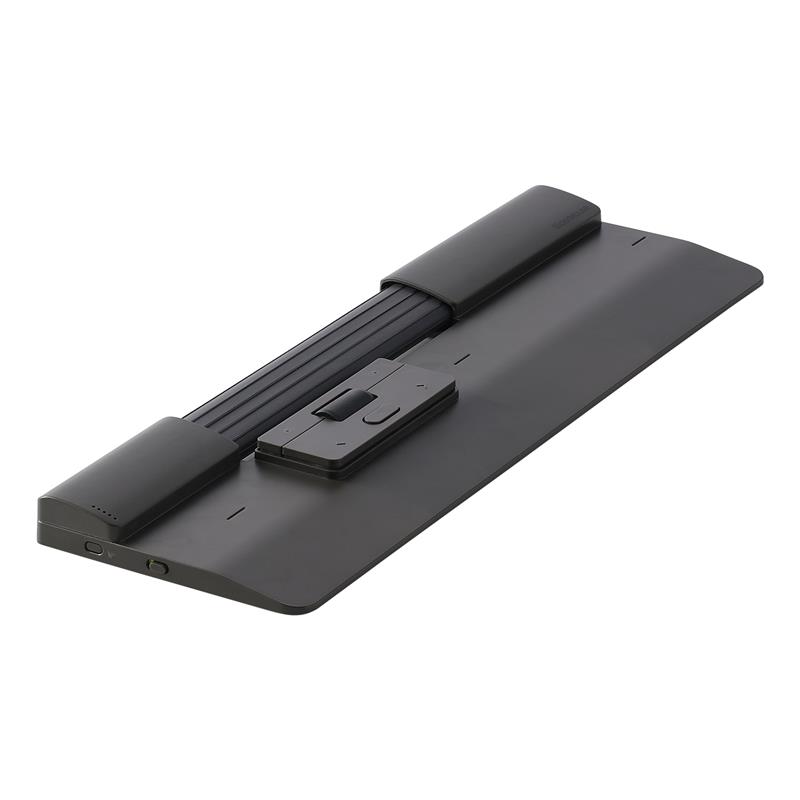 Contour Design SliderMouse Pro draadloos met Regular polssteun in stof Lichtgrijs