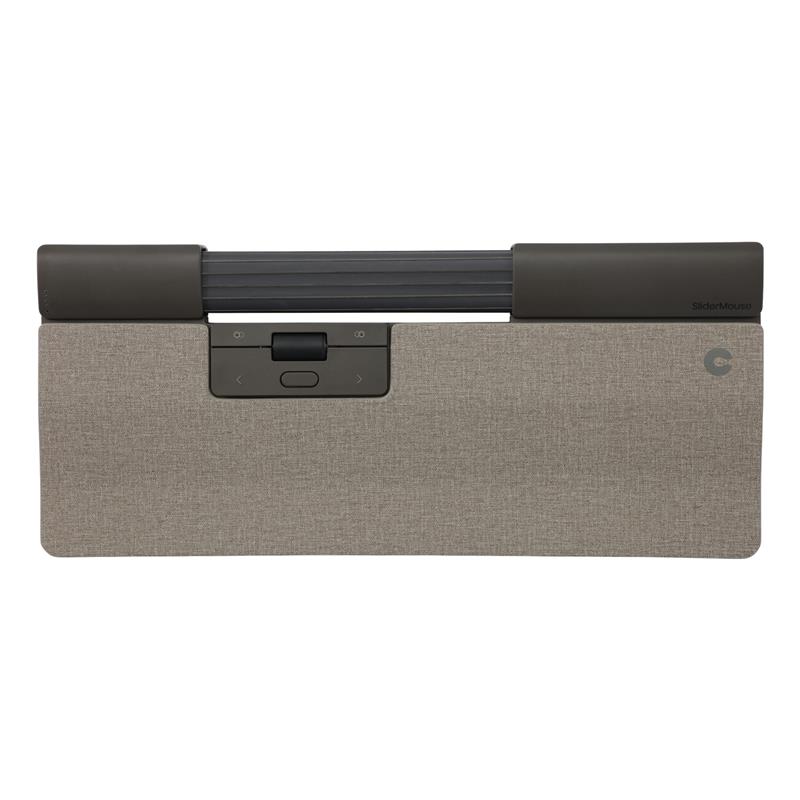 Contour Design SliderMouse Pro draadloos met Regular polssteun in stof Lichtgrijs