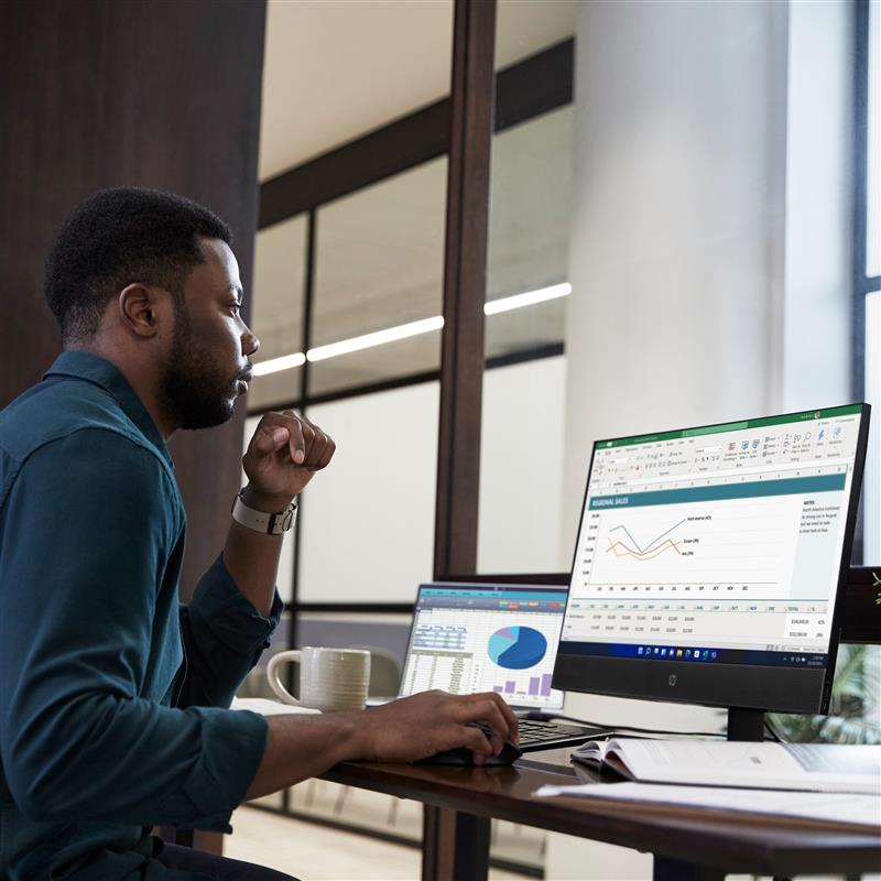 HP ProOne 440 G9 Intel® Core™ i5 60,5 cm (23.8"") 1920 x 1080 Pixels 8 GB DDR4-SDRAM 256 GB SSD Alles-in-één-pc Windows 10 Pro Wi-Fi 6E (802.11ax) Zwa