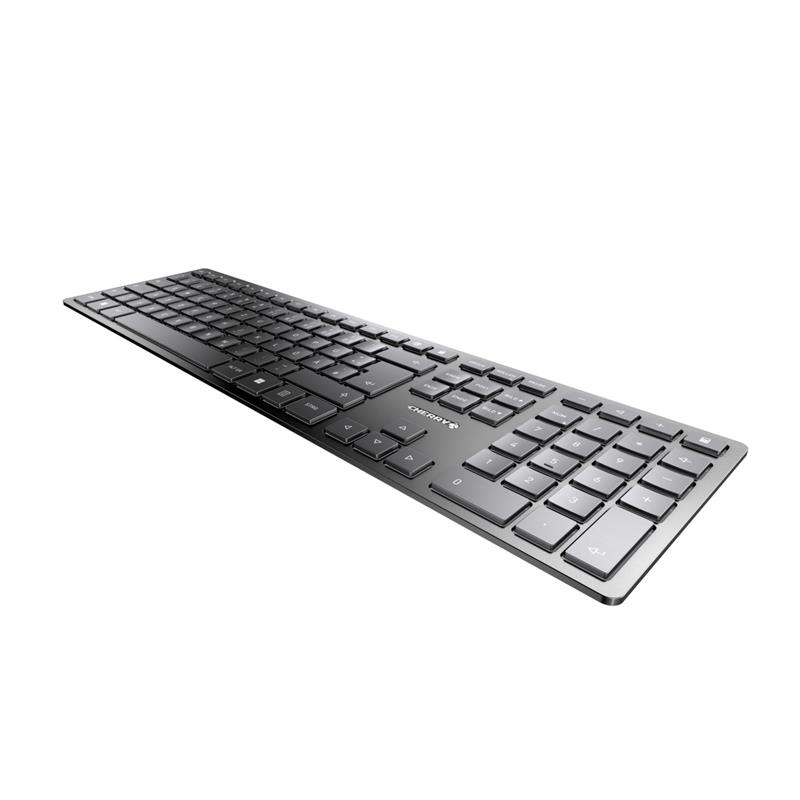 CHERRY KW 9100 SLIM toetsenbord RF-draadloos + Bluetooth QWERTZ Duits Zwart